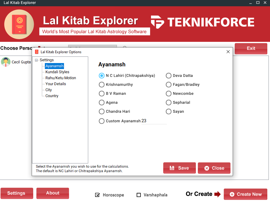 Lal Kitab Explorer 1.2 Astrology Software